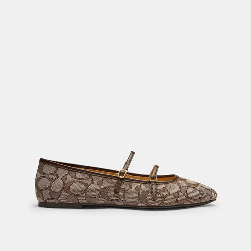 Mary Jane Double-Strap Signature Jacquard